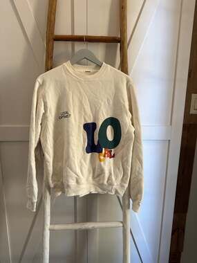 Madhappy Local Optimist Fleece Crewneck Sweatshirt XS Lo Cal 100% Cotton